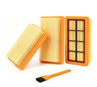 CDDCWZ 3 filtros planos plisados KFI 7420, número de pieza 6.415-953.0 | repuestos y accesorios compatible aspiradoras de cenizas y sólidos, para Kärcher AD2 Battery AD3 AD4 Premium AD3.000, AD3.200
