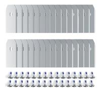 CDDCWZ 30 cuchillas de repuesto para cortacéspedes robóticos, con 30 tornillos punteados, compatibles con Navimow i105E y Navimow i108E (plateadas)