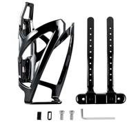 CDDCWZ Portabotellas para Bicicleta, Ligero y Duradero, Incluye Correas para Tubos con diámetros de hasta 22-55 mm para Bicicletas de montaña, de Carretera y de montaña (Negro)