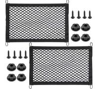 CDDCWZ Red portaequipajes para Maletero de Coche, Paquete de 2, 55 x 25 cm, Universal, con Tornillos de Montaje para Interior de Coche, Caravana o Autocaravana (Negro)