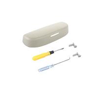 CDEFG Auto Coche Gafas Caja Organizador Gafas de Sol Soporte Almacenamiento Bolsillos para Honda HR-V Civic CRV (Gris)