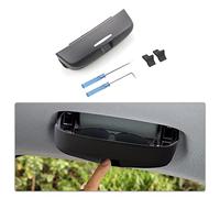 CDEFG Coche Gafas Caja Organizador Compatible con Audi A3 8Y 8V A1 GB A4 B8 B9 A5 A6 C7 C8 Q2 Q3 F3 8U Q5 Q7 2013-2024 2025 Gafas de Sol Soporte Almacenamiento Bolsillos Interior Accesorios (Negro)