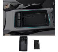 CDEFG Compatible con Audi Q2 2017-2025 Caja de almacenamiento Consola Central Apoyabrazos Interior Center Armrest Storage Box, Con Tapete Antideslizante Accesorios Interiores del coche