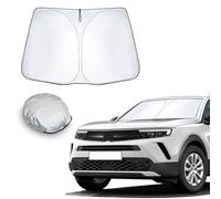 CDEFG Compatible con Opel Mokka B/Mokka-e EV 2021-2024 2025 Parasol Coche Delantero Parabrisas Protector Plegable con Gran Pantalla Anti UV Rayos Mejor Fresco-Parasol Accesorios
