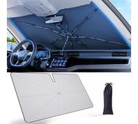 CDEFG Compatible con Renault 5 E-Tech R5 2024 2025 Parasol Coche Delantero Parasol Coche Paraguas Plegable con Anti UV Rayos Parabrisas Coche Bloque Calor UV Accesorios