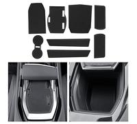 CDEFG Compatible con Renault Rafale 2024 2025, Alfombrillas de Goma Antideslizantes para Consola Central, Accesorios E-Tech (Negro)