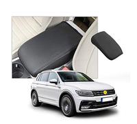 CDEFG Compatible con VW Tiguan 2 mk2 2016-2022 2023 / Seat Tarraco FR Funda Reposabrazos Coche Cubierta Protectora Caja Apoyabrazos Consola Central Tapa R Line Tarraco Accesorios (Línea Negro)