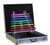 CDEFGABC Arpa cantante de cristal de cuarzo arcoíris de 8 tonos for terapia de sonido, caja de aleación de alúmina gratis y 2 percutores (Color : 440Hz)