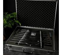 CDEFGABC Arpa de cristal de cuarzo de 8 notas for meditación de yoga y terapia de sonido, instrumento curativo con estuche de transporte y mazo gratuitos(432Hz)