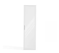 CDF Armario con Espejo, de Pasillo, de Entrada, Alto con estantes, Barra para Colgar Ropa, de Pasillo, de Almacenamiento para Chaquetas y Zapatos - Blanco Duo