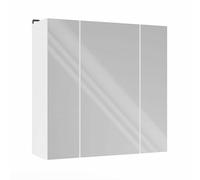 CDF Armario Espejo Baño POLA 3L Blanco 60x60x22 cm Pared Muebles Baño Almacenamiento Compacto Minimalista Diseño Polonia Robusto Fácil Montaje Elegante Práctico Organización Espacioso Moderno Duradero