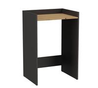 CDF Estantería sobre Lavadora Mueble de Baño Salvaspazio con Estante de Almacenamiento Estructura de Pie para Lavandería 64 x 97,5 x 50 cm - Antracita/Roble Artisan