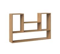 CDF Bilbao - Estantería colgante 4P, color roble artesanal, para salón, oficina y estudio, estante para libros y juguetes, moderno, ideal para habitación infantil, habitación para adolescentes,