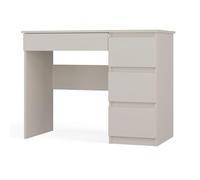 CDF Escritorio 4 Cajones Mesa de Ordenador Oficina Casa Despacho Decoración Diseño Versátil Estudio para Computadora Laptop Portátil Gaming Documentos para Trabajo Juvenil Adulto - Cachemira