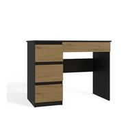 CDF Escritorio Mijas izquierda | Color: antracita - Artisan | 4 cajones | Ideal para oficina, estudio, habitación infantil y juvenil