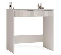 CDF Escritorio Marina 2S Slim | Color: Cachemira (beige) | Mesa de trabajo compacta | Dos cajones espaciosos | Diseño moderno | Fácil montaje | Construcción robusta