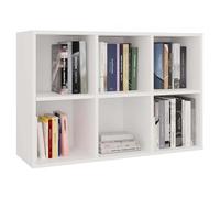CDF Estantería con 6 compartimentos abiertos - Estantería de almacenamiento para salón, dormitorio, pasillo, habitación de los niños, para decoración, juguetes, documentos, diseño moderno, color