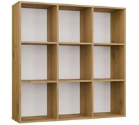 CDF Estantería de cubos 3 x 3 estantes separadores de espacios, armario abierto, espacio de almacenamiento, sala de estar, dormitorio, oficina, habitación infantil, para libros, documentos, carpetas