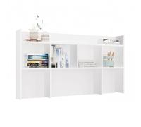 CDF Estantería de escritorio ampliable para oficina, estudio, casa, oficina y salón - Portadocumentos libro accesorios - 130 cm blanco
