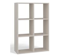 CDF Estantería de pie, estantería con cubos, 2 x 3 compartimentos, separador de espacios, estantería para juguetes, moderna, para oficina, archivadores, almacenamiento, aparador, habitación infantil