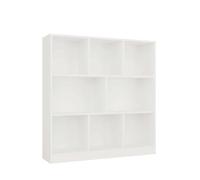 CDF Estantería Librería de Pie con 8 Compartimentos Mueble de Salón Oficina Diseño Escandinavo Estante Abierto 100 x 24 x 104 cm - Blanco