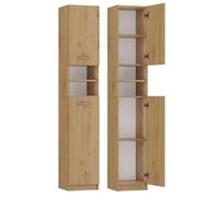 CDF MARELLO - Columna de baño estilo moderno - 183 x 32 x 30 - 2 puertas+estantes - Artesano