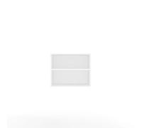 CDF Módulo Superior para Armario de 60 cm, Blanco - Estante Superior para Armario, extensión de Armario, Armario Superior con 2 Compartimentos Abiertos 60x50x50 cm