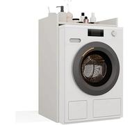 CDF Mueble sobre Lavadora Pola NP 64 cm Estantería Baño Ahorro Espacio Mueble Lavandería con Estante Superior Moderno Minimalista Estable Cachemira 97 cm Tablero 16 mm Fácil Montaje