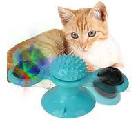 Cdipesp Juguete para gato, juguete interactivo para gato, tocadiscos de juguete giratorio de masaje (azul)
