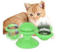 Cdipesp Juguete para gato, juguete interactivo para gatos, tocadiscos de juguete giratorio de masaje (verde)