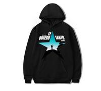 Cditoia Sudadera con Capucha para Mujer Y Hombre con Estampado del Cantante K-evin Merch K-aarl Álbum Musical Gira Sudadera Informal Unisex De Manga Larga-Black||l