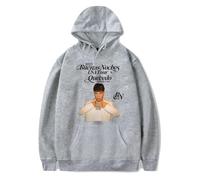 Cditoia Sweat à Capuche pour Femmes et Hommes imprimé Singer Rapper Q-u-evedo Merchandise Album Tour Casual Loose Pullover Long Sleeve Unisex Sweatshirt Tops-Grey||x_l