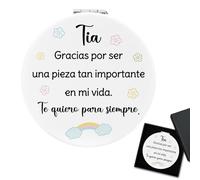 CDIXlmuz Regalos De Reyes para Mujer,Regalo De Tía Espejos Compactos,Regalos para Mi Tia,Regalo Tia,Regalo para Tia,Regalos para Tia,El Regalo De La Tía,Regalo para Tía,Tia Regalo,Mejor Tia Regalo