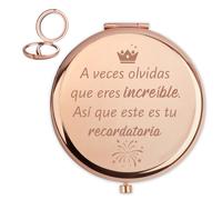 CDIXlmuz Regalos De Reyes,Regalos Motivadores Mujer,Regalo Motivacion Espejos Compactos,Regalos Originales para Mujer,Regalo Cumpleaños Mujers,Regalos Amigas Originales,Regalos para Mejores Amigas