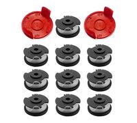 CDIYTOOL Ein-hell GE-CT 18/28 Li carrete de línea de repuesto, carrete de rosca de repuesto para Ein-hell GE-CT 18/28 Li TC cortador de césped, 4,9 m de largo 1,6 mm de diámetro (10 bobinas + 2 tapas)