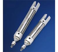 CDJ2D Bore16 Pneumatic Mini Stainless Steel Air Cylinder Double Ear Type Built-in Magnetic Ring 1Pcs(Stroke5-B)