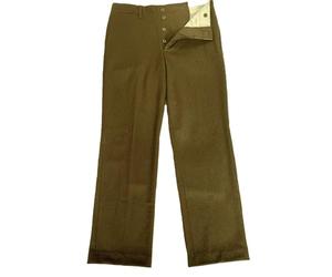 CDJBHW Pantalones de lana para hombre, retro, cálidos, pantalones M37 de la Segunda Guerra Mundial, réplica, pantalones clásicos del Día D de la Segunda Guerra Mundial de EE. UU, Marrón, XX-Large