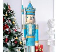 CDL Cascanueces de Madera de 180cm, tamaño Real/Grande/Gigante, Adorno de Rey y Soldado/muñeca/Figuras Eventos/Ventana/Fiesta de Boda/decoración del hogar y Comercial (6F-K35)