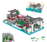 CDLIZW Bloques de Construcción de Arquitectura China,1428PCS Juegos de Bloques Clásicos de Jardines de Suzhou,Juegos de Construcción Jardín Arquitectura,Juego de Construcción Botánico para Adultos