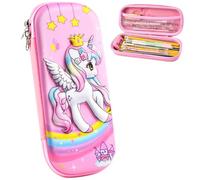 CDLIZW Estuche Escolar Unicornio,Estuche para lápices Unicornio,Estuches Grandes de Unicornios con Cremallera,Tema Unicorn,para Niños Adolescentes Estudiantes Adultos