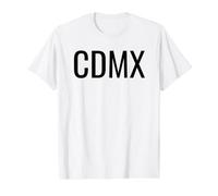 CDMX Mexico City Ciudad de México Camiseta gráfica económica, Hombre, Blanco, M