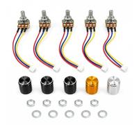 CDPMWVC Juego de 4 potenciómetros giratorios de 10 K ohmios - WH148 B10K cónico lineal, eje de 6 mm, conector XH2.54 precableado, control de velocidad de volumen para Arduino, Raspberry Pi, regulador