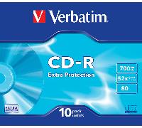 CD-R Extra Protection 700 MB 52x 10 pieza(s), CDs vírgenes 52x, CD-R, 700 MB, Caja de cd, 10 pieza(s)