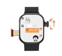 CDS9 Smartwatch S9 Ultra Global Version 128GB Almacenamiento 4G Tarjeta Sim Play Store App Descarga 1280mAh Batería Android Smart Watch (negro, 4GB 64GB)