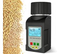 CDSMWLJ Medidor de Humedad Agrícola, 25 Preinstalados | Calibraciones de cultivos, también mide la humedad y la temperatura ambiente