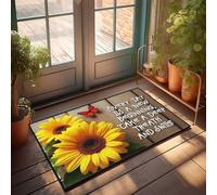 CDSS Felpudo para puerta de entrada de casa, abraza cada día con alegría y gratitud, felpudo para jugadores, accesorios lisos para exteriores (50 x 80 cm)