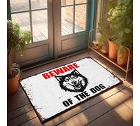 CDSS Felpudos divertidos para entrada al aire libre Advertencia: Beware Of The Dog Felpudo Welcome-Ish Felpudo de bienvenida personalizado (50 x 80 cm)