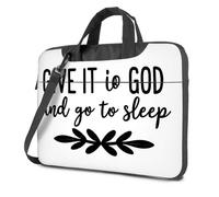 CDSS Mochila para laptop para hombre, confía en Dios para dormir tranquilamente, bolsa para laptop, bolsa para laptop para mujer, 17 pulgadas, color, 29x40cm