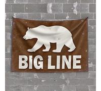 CDSS Tapiz estético Big Line: The Bear's Path Tapiz decorativo para habitación de niños (75 x 100 cm)