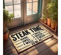 CDSS Welcome Mats Funny Beer: Beyond Breakfast Felpudo de otoño para exteriores con refranes (50 x 80 cm)